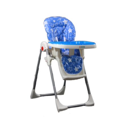 כיסא אוכל LUNCH כחול כהה כוכבים BABY MICHEL