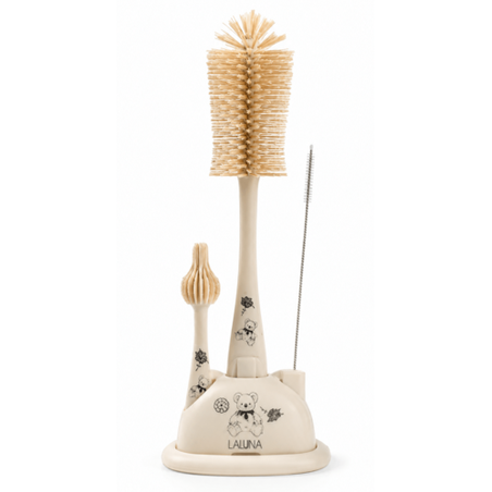 מברשת סיליקון לבקבוק תינוק - דובי לורה סוויסרה