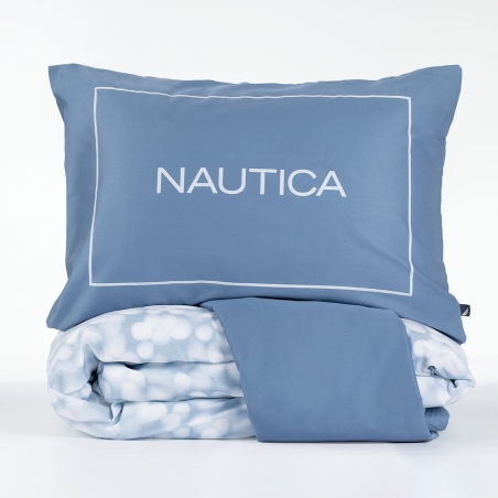 סט מצעים 100% כותנה סאטן למיטה יחיד nautica כחול 90/200