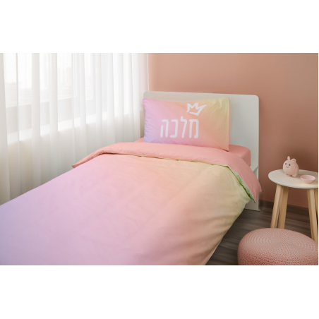 סט מצעים למיטה יחיד 100% כותנה מלכה 90/200