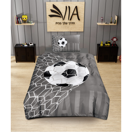 סט מצעים למיטה וחצי כדורגל 120/200