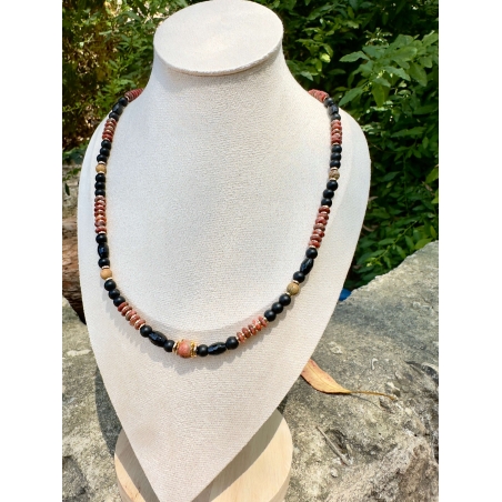 שרשרת מאלה - Dark Mala Jasper