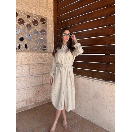 שמלה ויינטה - בז'
