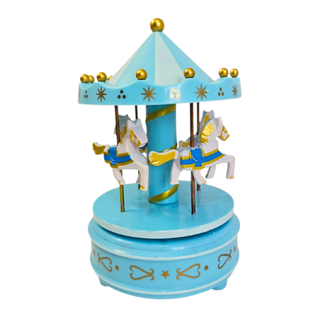 קרוסלה מנגנת - צבע תכלת