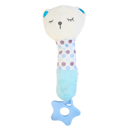 בובת רעשן - צבע תכלת