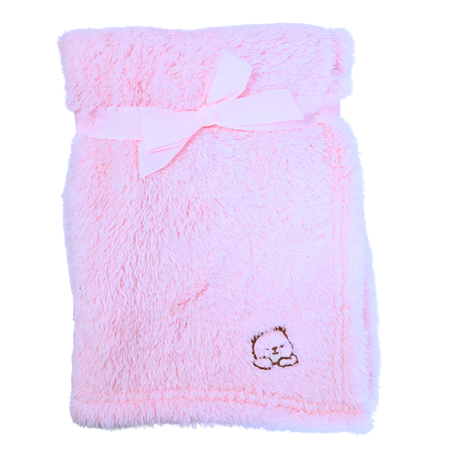 שמיכה פרוותית - צבע ורוד