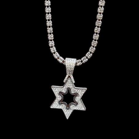 שרשרת גורמט כסף טהור לגבר