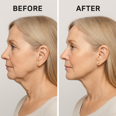 חידוד ופיסול קו לסת רופא מומחה לנשים בוגרות