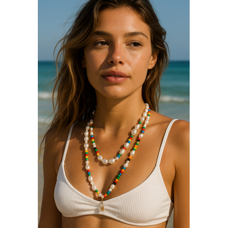 שרשרת פנינים צבעונית היסטרית !