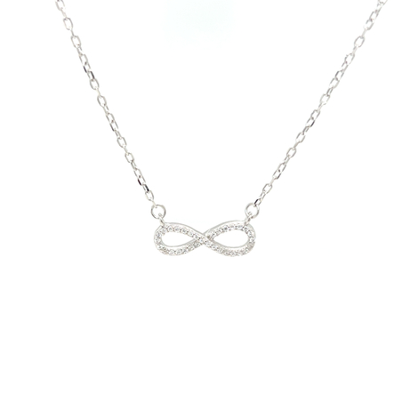 שרשרת אינפיניטי מכסף טהור אין סוף לאהבה