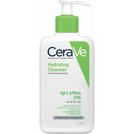 CERAVE - תחליב ג'ל לניקוי והזנת העור בלחות רגיל-יבש