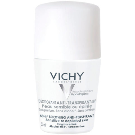 VICHY - דאודורנט רול און לעור רגיש אנטי פרספירנט 48 שעות