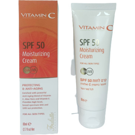 Frulatte - קרם לחות SPF-50 ויטמין C