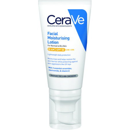 CERAVE - תחליב לחות ליום SPF50 רגיל-יבש