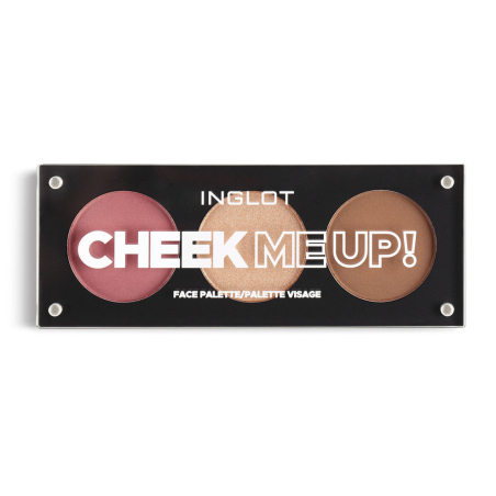 INGLOT CHEEK ME UP - פלטת סומק ברונזר והיילייטר