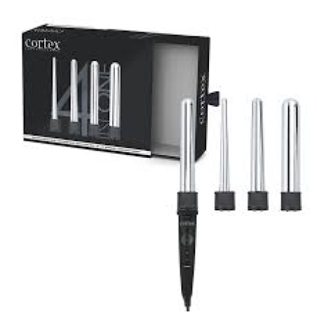 CORTEX BEAUTY- 4 IN 1 ערכת מסלסלי שיער מקצועיים טיטניום