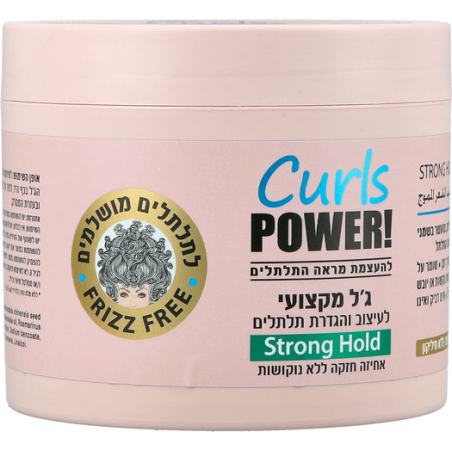PRO HAIR+ ג'ל מקצועי לעיצוב והגדרת תלתלים עם אחיזה חזקה ללא מלחים
