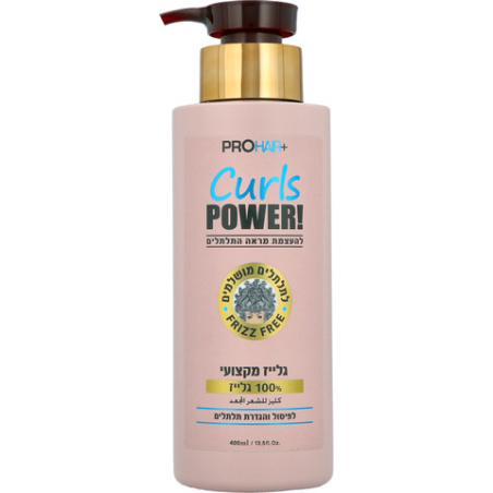 PRO HAIR+ 100% גלייז עיצוב לשיער מתולתל ללא מלחים