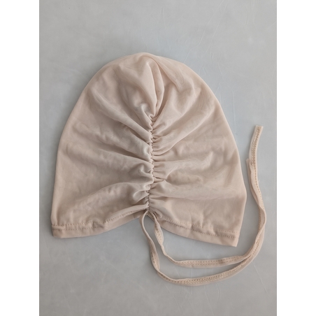 טורבן רשת עם חוט - ורוד פודרה