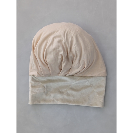 בובו נמוך כפתורים - שמנת