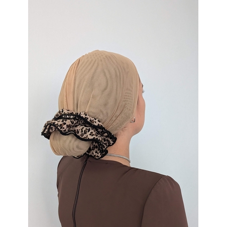 טורבן רשת - צבע מוקה