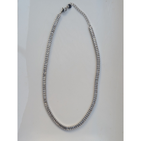 שרשרת קולר יהלומים stainless steel