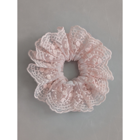 גומיית סקראנצ'י - תחרה ורודה