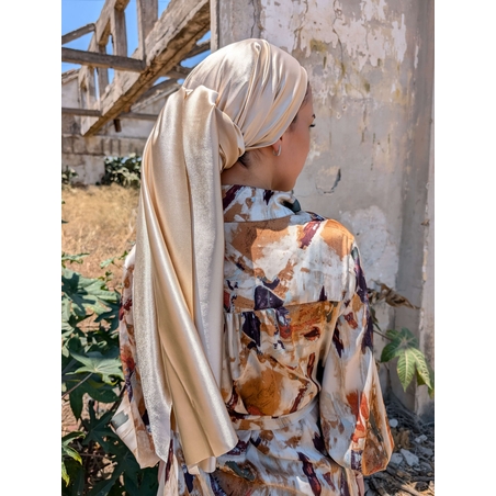 מטפחת לונג עטרה - שמנת