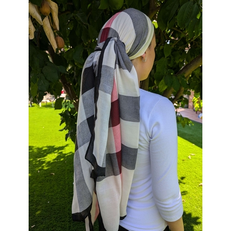 מטפחת לונג - משובצת