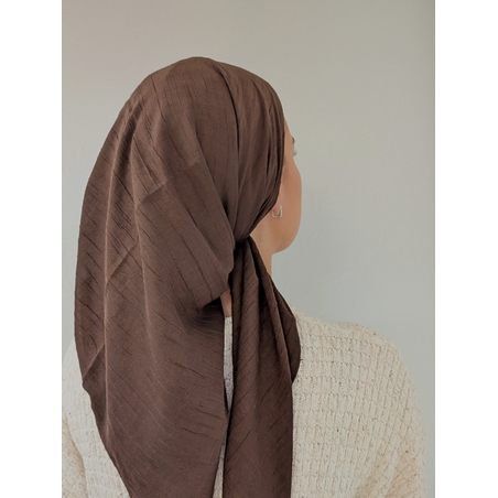 מטפחת מרובעת עלמה - חום