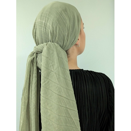 מטפחת לונג פליסה שיפון - ירוק