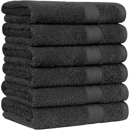 מגבת פרימיום שחור כותנה