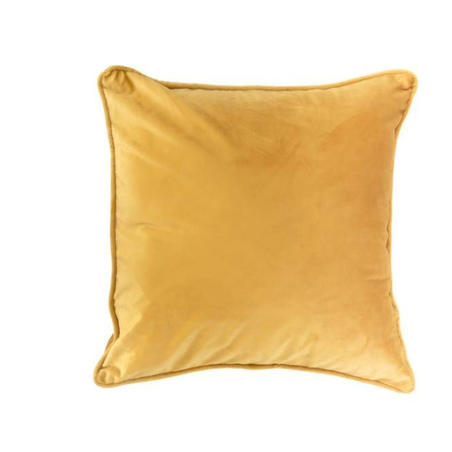 כרית נוי חרדל חלק