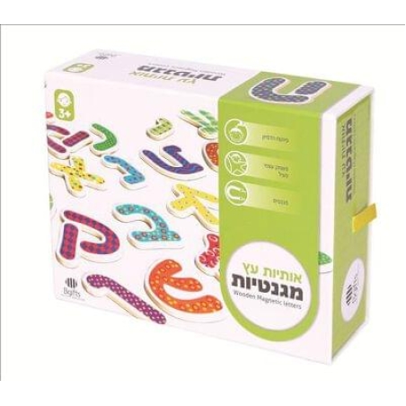 אותיות עץ מגנטיות