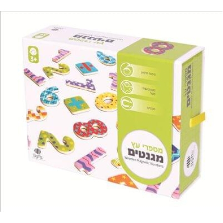 מספרים מגנטיים מעץ