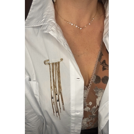 סיכת לבגד זהב Flow