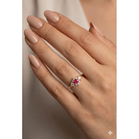 טבעת אליסה ורוד