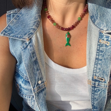 שרשרת דג ירוק