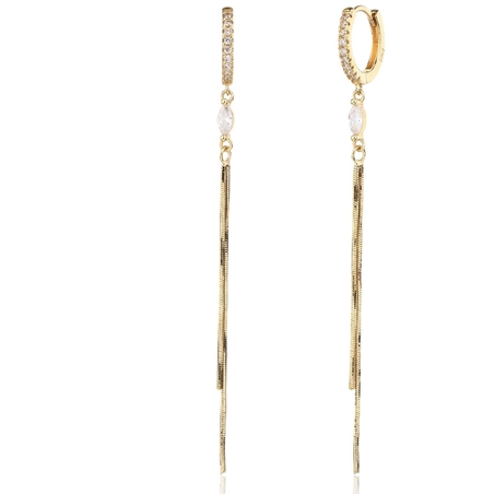 עגילי קמילה זהב