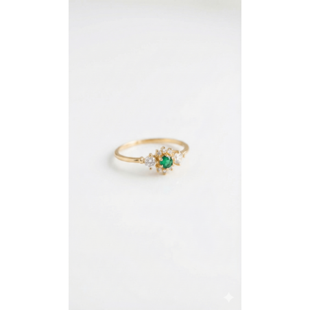 טבעת אליסה ירוק