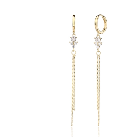 עגילי איריס זהב