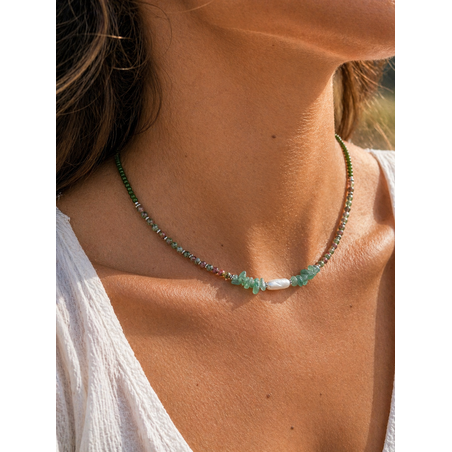 שרשרת Green Stone Balance