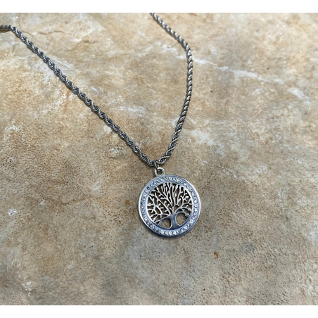 שרשרת עץ החיים משובצת