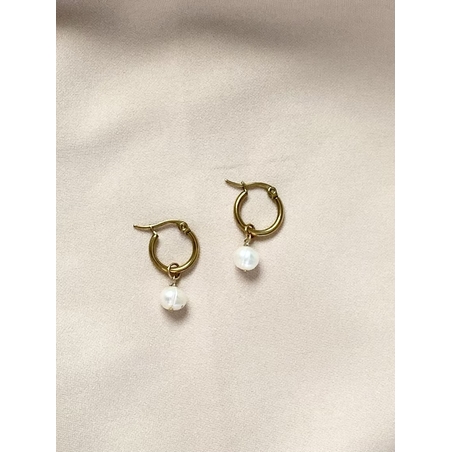 עגילי Golden Pearl