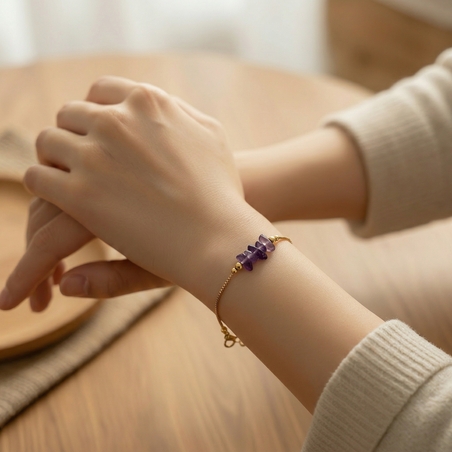 צמיד גולדפילד אמטיסט