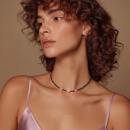 שרשרת Black Pearl Cristal