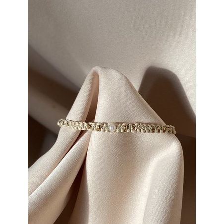 צמיד שעווה פנינה