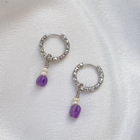 עגילי אמטיסט