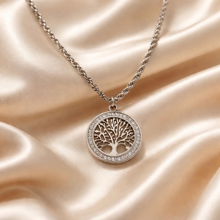 שרשרת עץ החיים משובצת