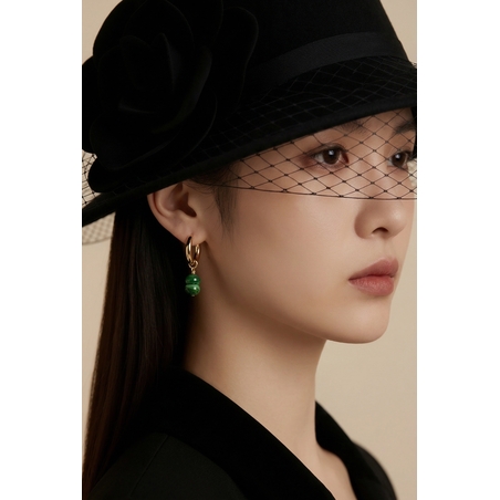 עגילי Golden Moss